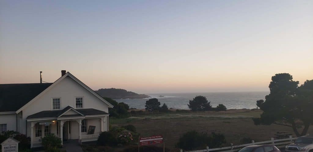 view of building and skyline downtown mendocino