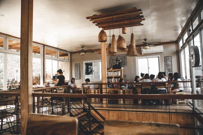 People Eating Together - Watr Restaurant Review
