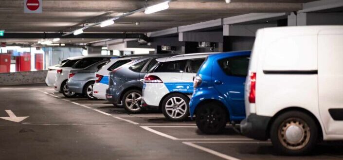 Cars Parked in Parking Lot