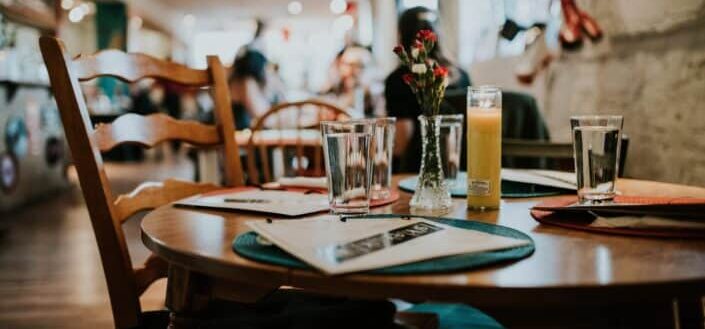 Clear Drinking Glass on Table