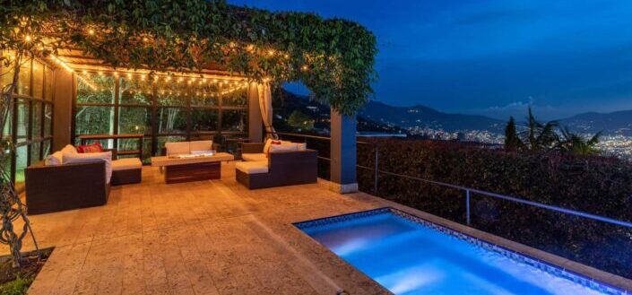 Outdoor Pool at Night