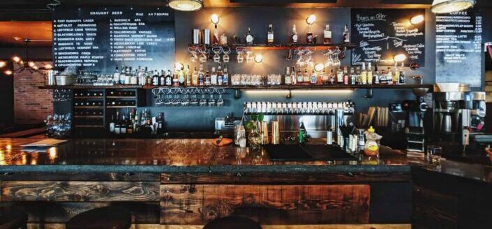 Cozy Bar in a Restaurant