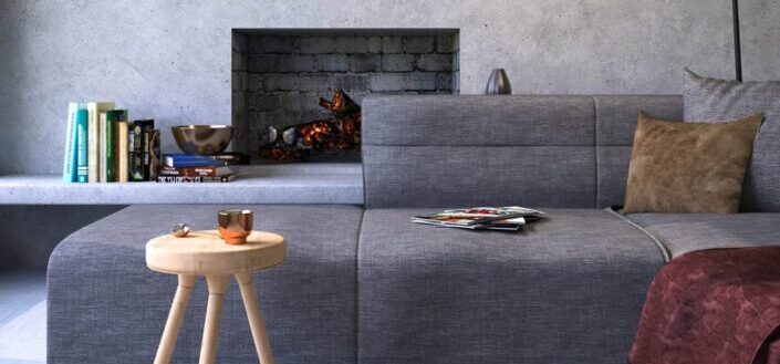 Modern Interior of a Living Room